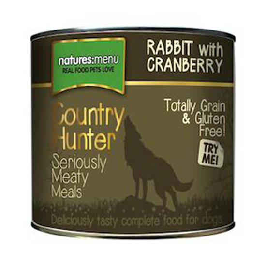 Picture of Natures Menu Dog Rabbit / Cranberry Tins - 6 x 600g